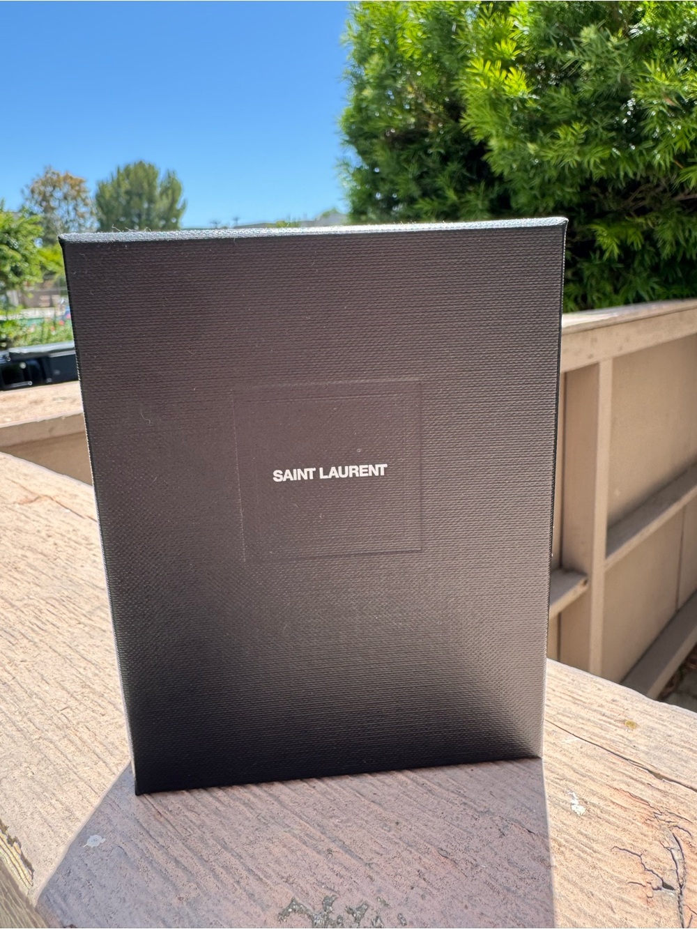 Saint Laurent YSL Empty Black Gift Box Small 4x5.25x1.5” Designer Packaging
